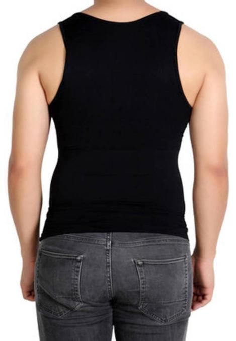 Maiou Modelator pentru Bărbați Slim, Material Respirabil Culoare Negru,Engros